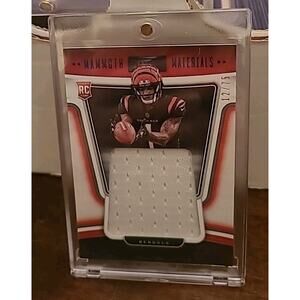 2021 Ja'Marr Chase Panini Playbook Mammoth Materials card MAM-JMC 12/75 in slab